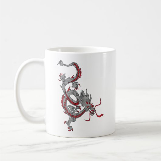 Chinesischer Neujahrsdrache Kaffeetasse (Links)