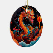 Chinesischer Neujahrsdrache Keramik Ornament (Rechts)