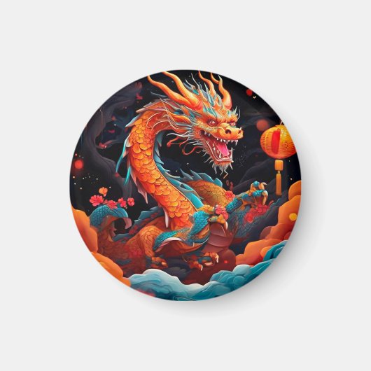 Chinesischer Neujahrsdrache Magnet (Vorne)