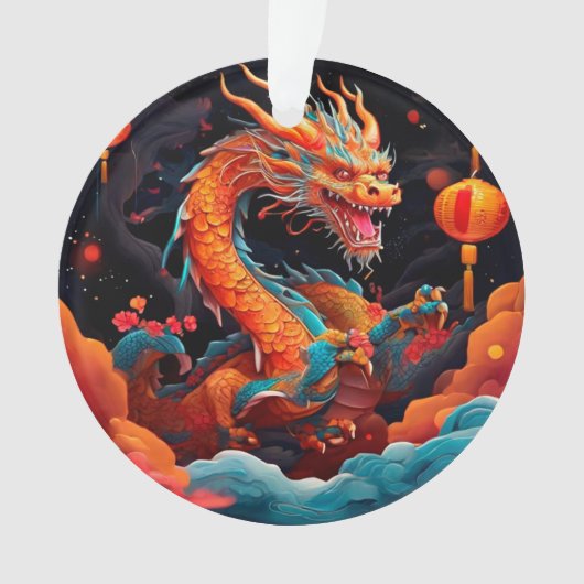Chinesischer Neujahrsdrache Ornament (Vorderseite)