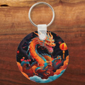 Chinesischer Neujahrsdrache Schlüsselanhänger (Vorderseite)