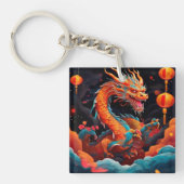 Chinesischer Neujahrsdrache Schlüsselanhänger (Vorderseite)