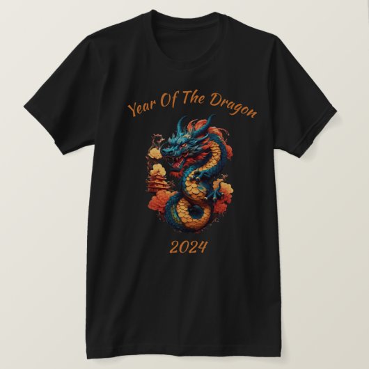 Chinesischer Neujahrsdrache T-Shirt (Design vorne)