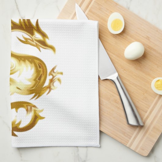 Chinesischer Neujahrsdrache Thunder_Cove Geschirrtuch (Viertel Falte)