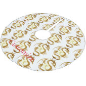 Chinesischer Neujahrsdrache Thunder_Cove Polyester Weihnachtsbaumdecke (Schrägansicht)