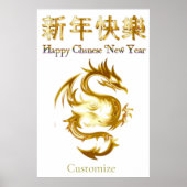 Chinesischer Neujahrsdrache Thunder_Cove Poster (Vorne)