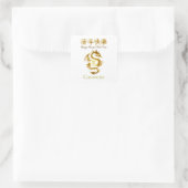 Chinesischer Neujahrsdrache Thunder_Cove Quadratischer Aufkleber (Tasche)
