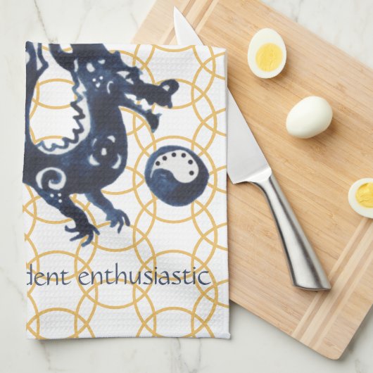 Chinesischer Neujahrsdragon Zodiac Tierminimum Geschirrtuch (Viertel Falte)