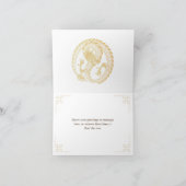 Chinesischer Neujahrsgruß 2024-Karte Goldener Drac Dankeskarte (Innenseite)