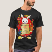 Chinesischer Neujahrshändler-Cartoon T-Shirt (Vorderseite)