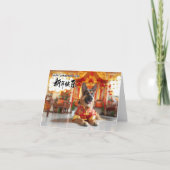 Chinesischer Neujahrsheld Karte (Vorderseite)