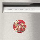 chinesischer Neujahrshund Magnet (In Situ (Geschirrspüler))