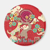 chinesischer Neujahrshund Magnet (Vorne)