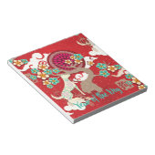 chinesischer Neujahrshund Notizblock (angewinkelt)