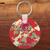 chinesischer Neujahrshund Schlüsselanhänger (Vorderseite)