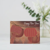 Chinesischer Neujahrskalender 2023 Feiertagspostkarte (Stehend Vorderseite)