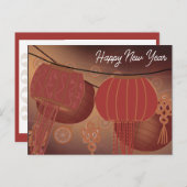 Chinesischer Neujahrskalender 2023 Feiertagspostkarte (Vorne/Hinten)