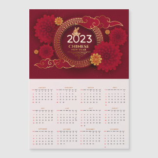 Chinesischer Neujahrskalender 2023 Magnetkarte