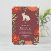 Chinesischer Neujahrsrabatt Feiertagskarte (Stehend Vorderseite)