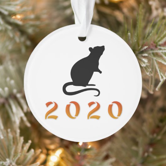 Chinesischer Neujahrsrat 2020 Ornament (Baum)