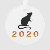 Chinesischer Neujahrsrat 2020 Ornament (Vorderseite)