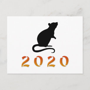 Chinesischer Neujahrsrat 2020 Postkarte