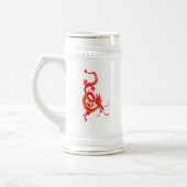 Chinesischer Neujahrsroter Drache Bierglas (Links)