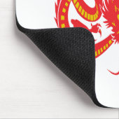 Chinesischer Neujahrsroter Drache Mousepad (Ecke)