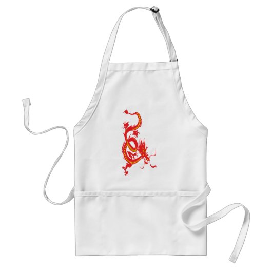 Chinesischer Neujahrsroter Drache Schürze (Vorne)