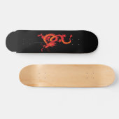 Chinesischer Neujahrsroter Drache Skateboard (Horizontal)