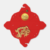 Chinesischer Neujahrsroter Goldener Drache 2024 -  Geschenkschachtel (Ungefaltet)