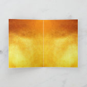 Chinesischer Neujahrsroter Goldener Drache GC Feiertagskarte (Innenseite)