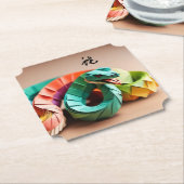 Chinesischer Neujahrsschlange Ideogram Zodiac Birt Untersetzer (angewinkelt)