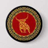 Chinesischer Neujahrsschmuck Button (Vorderseite)