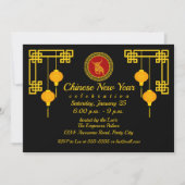 Chinesischer Neujahrsschmuck Einladung (Vorderseite)