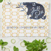 Chinesischer Neujahrsschwund Zodiac Animal Minimal Geschirrtuch (Gefaltet)