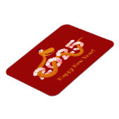 Chinesischer Neumondjahr Zodiac Holzschlange 2025 Magnet (Linke Seite)