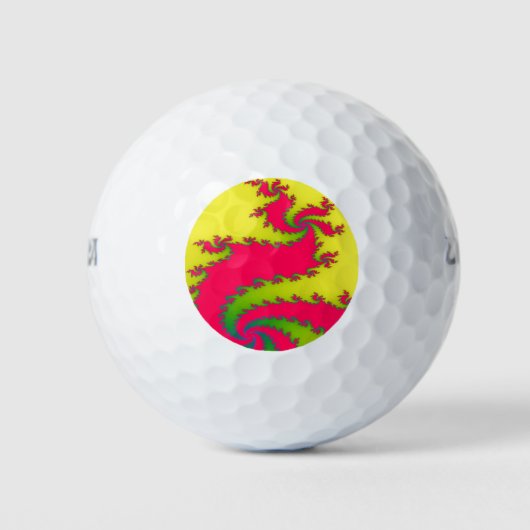 Chinesischer New Year Dragon Fraktal Golf Ball (Vorderseite)