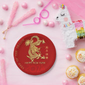 Chinesischer New Year Dragon Papier geschnitten Fa Pappteller (Party)
