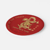 Chinesischer New Year Dragon Papier geschnitten Fa Pappteller (Schrägansicht)