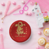 Chinesischer New Year Dragon Papier geschnitten Fa Pappteller (Party)