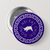 Chinesischer New Year Origami Ox Button (Vorne & Hinten)