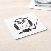 Chinesischer Owl Stone-Untersetzer Rechteckiger Pappuntersetzer (angewinkelt)
