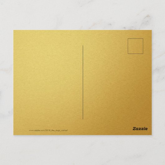 Chinesischer Palanquin Rat Jahr 2020 PostC Postkarte (Rückseite)