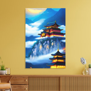 Chinesischer Palast Leinwanddruck