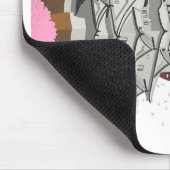 "Chinesischer Palast mit Sakura-Bäumen - Eleganter Mousepad (Ecke)
