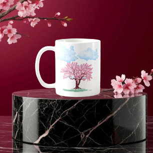Chinesischer Palast mit Sakura Trees - Elegantes O Kaffeetasse