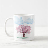 Chinesischer Palast mit Sakura Trees - Elegantes O Kaffeetasse (Links)