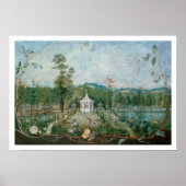 Chinesischer Pavillon in einem Englischen Garten, Poster (Vorne)