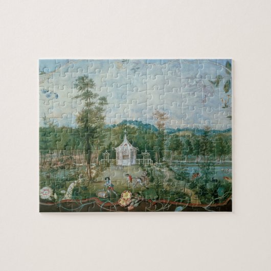 Chinesischer Pavillon in einem Englischen Garten, Puzzle (Horizontal)